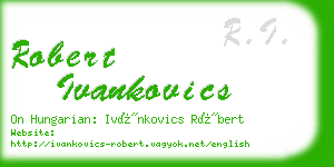 robert ivankovics business card